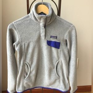 Patagonia ReTool Fleece Snap Collar‎ Pullover Sweater